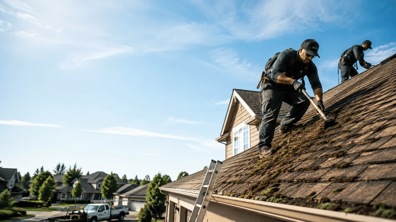 Roof Moss Removal in Pewaukee, WI near me
